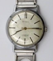 Auktion 367<br>Vintage-Armbanduhr, Aristo, Handaufzug, Werk l&auml;uft, Tragespuren, D- 3,5cm