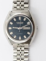 Auktion 367<br>Vintage-Armbanduhr, Citizen, Automatik, Werk l&auml;uft, Datum l&auml;sst sich nicht gesondert einstellen, Tragespuren, D-3,5cm