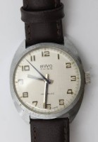 Auktion 367<br>Vintage-Armbanduhr, BWC, Handaufzug, Werk l&auml;uft, Tragespuren, D-3cm