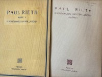 Auktion 367 / Los 5019 <br>Paul RIETH (1871-1925) 2 Mappen mit je 12 Kunstdrucken aus der "Jugend" Zeitschrift  Mappe je ca. 44x31 cm