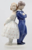 Auktion 367<br>Figur "Vergib mir", Bing &amp; Gr&ouml;ndahl, Entw. Claire Weiss, Modellnr. 2372 , H-19cm.