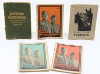 Auktion 367 / Los 7019 <br>6x div. Soldaten-Liederhefte, 3. Reich, Alters-u. Gebrauchsspuren