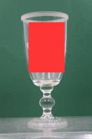 Auktion 367<br>gr. Glaspokal, beschliffen, wohl fr&uuml;he Sammleranfertigung!, ca. H-23,5cm