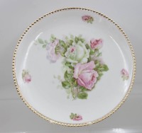 Auktion 367<br>Wandteller, Schwarzburg, Rosendekor, ca. D-30,5cm
