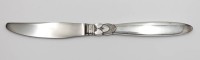 Auktion 367<br>Menuemesser, Georg Jensen, Cactus, Sterlinggriff, L-23cm