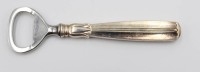 Auktion 367<br>Flaschen&ouml;ffner, Silbergriff, D&auml;nemark 1954, L-13,5cm