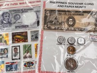 Auktion 367<br>2xM&uuml;nzbriefe bzw. Banknotenbriefe mit Marken "Philippinen"