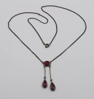 Auktion 367<br>835er Silber-Collier, &auml;lter, ca. 4,7gr., L-46cm