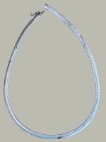 Auktion 367<br>Silber Halskette-835-, L-ca. 43 cm, 35,6 gr., Sicherheitsacht