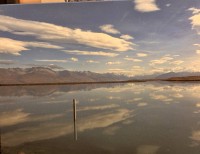 Auktion 367 / Los 4040 <br>anonymes grosses Gem&auml;lde "K&uuml;stenlandschaft" &Ouml;l/Leinen, 80x60 cm