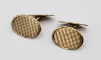 Auktion 367 / Los 6037 <br>Paar 333er GG-Manschettenkn&ouml;pfe, zus. 5,2gr., B-1,8cm