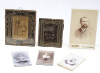 Auktion 367<br>5x div. alte Fotografien, 19. Jhd., 1x Ferrotypie