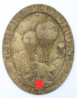 Auktion 367 / Los 7050 <br>Medaille des 1. Fliegertreffen Berlin 1934, Altersspuren, ca. 9,5 x 7,8cm