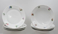 Auktion 367<br>je 4 flache und tiefe Teller, Bing &amp; Gr&ouml;ndahl, um 1900, ca. D-23,5cm