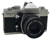 Auktion 367<br>Praktica MTL3 Kamera, inkl. Objektiv, Alters &amp; Gebrauchsspuren