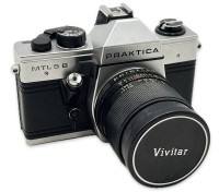 Auktion 367<br>Praktica MTL 5B Kamera, inkl. Objektiv, Alters &amp; Gebrauchsspuren