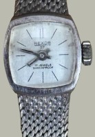 Auktion 367<br>mechan. DAU "Rexor 57" in Silbergeh&auml;use-835-, Armband, 31 gr., Werk l&auml;uft