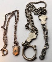 Auktion 367<br>2x Uhrenketten, 1x Doublee, 1x Metall
