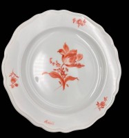 Auktion 367<br>Kuchenteller "Meissen" Rosenmuster, D-15 cm, 2.Wahl