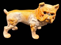 Auktion 367<br>gusseiserne Spardose, Bulldogge, H-15 cm, L-L-24 cm