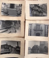 Auktion 367<br>10x div. grosse Fotos um 1940/50, wohl alles Norddeutschland, 1x betitelt L&uuml;beck, alle auf Papier geklebt,  BG  18x24 cm