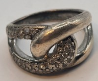 Auktion 367<br>Silberring-925- "Fossil" RG 54, 10,6 gr