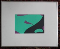 Auktion 368<br>unsignierte moderne Collage, leicht restau.bed., gerahmt, RG 60,5 x 48,5cm