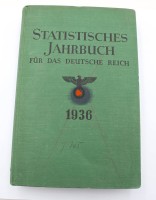Auktion 368 / Los 7014 <br>Statistisches Jahrbuch f&uuml;r das Deutsche Reich 1936, Altersspuren