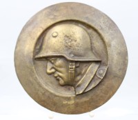 Auktion 368 / Los 7017 <br>Landser Relief, Bronze, ca. D-22,5cm