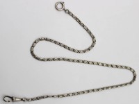 Auktion 368<br>fr&uuml;he Uhrenkette, Silber gepr.