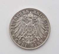 Auktion 368<br>2-Mark-Silberm&uuml;nze der Freien Hansestadt Bremen, 1904, ca. 10,9gr.