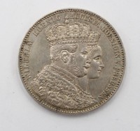 Auktion 368<br>Kr&ouml;nungstaler von 1861, 18,1gr., D-3,5cm