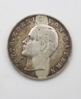 Auktion 368 / Los 6025 <br>3 Mark, K&ouml;nig Otto I. von Bayern, 1909, D-16,6gr., D-3,3cm