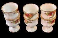 Auktion 368<br>6 Eierbecher  "Royal Albert" Old Country Roses, H-5,7 cm