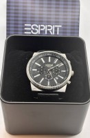 Auktion 368 / Los 2016 <br>Esprit Herren-Armbanduhr Chronograph Quarz, Lederband, 105571, neuwertig mit Papiere in Blechdose, Werk nicht gepr&uuml;ft