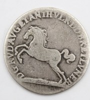 Auktion 368<br>⅔ Taler (24 Mariengroschen) aus dem Herzogtum Braunschweig-Wolfenb&uuml;ttel, 1694, Silber, 26,2 gr., D-3,7 cm