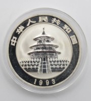Auktion 368<br>China Panda Silberm&uuml;nze 1993 - 1 Unze, gekapselt
