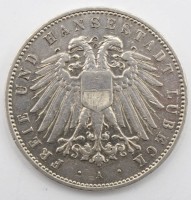 Auktion 368<br>5 Mark 1907, DR,  Hansestadt L&uuml;beck