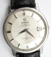 Auktion 368 / Los 2029 <br>Omega Automatic Chronometre Constellations, Pie Pan Zifferblatt in Omega Etui, sehr guter Zustand, Werk l&auml;uft