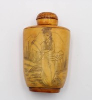 Auktion 368 / Los 15503 <br>Snuffbottle, wohl Bein, China, ca. H-6cm