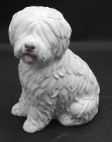 Auktion 368<br>sitzender Bobtail, Made in Italy", H-28 cm