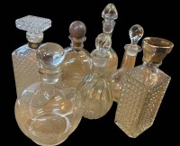 Auktion 368 / Los 10009 <br>7x div.  Karaffen,  H-H-23 bis 27 cm