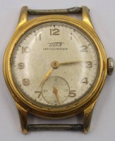 Auktion 368<br>vintage "Tissot" HAU, Tragespuren, Werk l&auml;uft an, D-ca. 3 cm