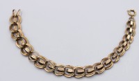 Auktion 368<br>antikes Armband, wohl Doubl&eacute;, um 1900, ca. L-20,5 cm,