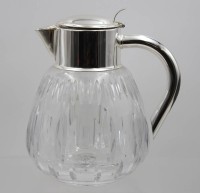 Auktion 368<br>sogen. Kalte Ente, komplett, versilb. Monturen, beschliffen, ca. H-27cm