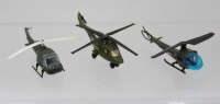 Auktion 368<br>3x div. Hubschraubermodelle, 1x Matchbox, 2x Kunststoff, ca. L-10,5cm