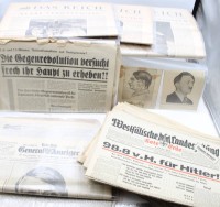 Auktion 368 / Los 7028 <br>Konvolut div. Zeitungen aus der Zeit des 3. Reiches