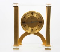 Auktion 368<br>Hour Lavigne Tischuhr, Batteriewerk, Funktion nicht gepr&uuml;ft, ca. H-26cm B-23cm