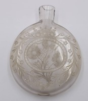 Auktion 368 / Los 10019 <br>gr. Snupftabaksflasche, graviert und datiert 1815, ca. H-13cm