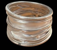 Auktion 368<br>moderner, breiter Silberring-925-, RG 62, 9 gr, Schiene oben B-1,5 cm